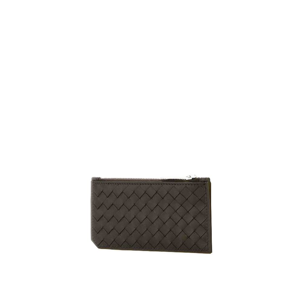 Bottega veneta brown calfskin cardholder