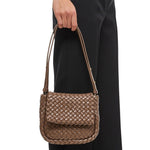 Load image into Gallery viewer, Bottega Veneta Brown Lamb Leather Shoulder Bag
