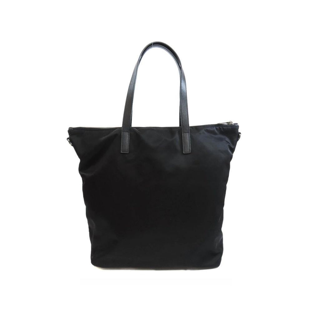 Prada black nylon tote bag