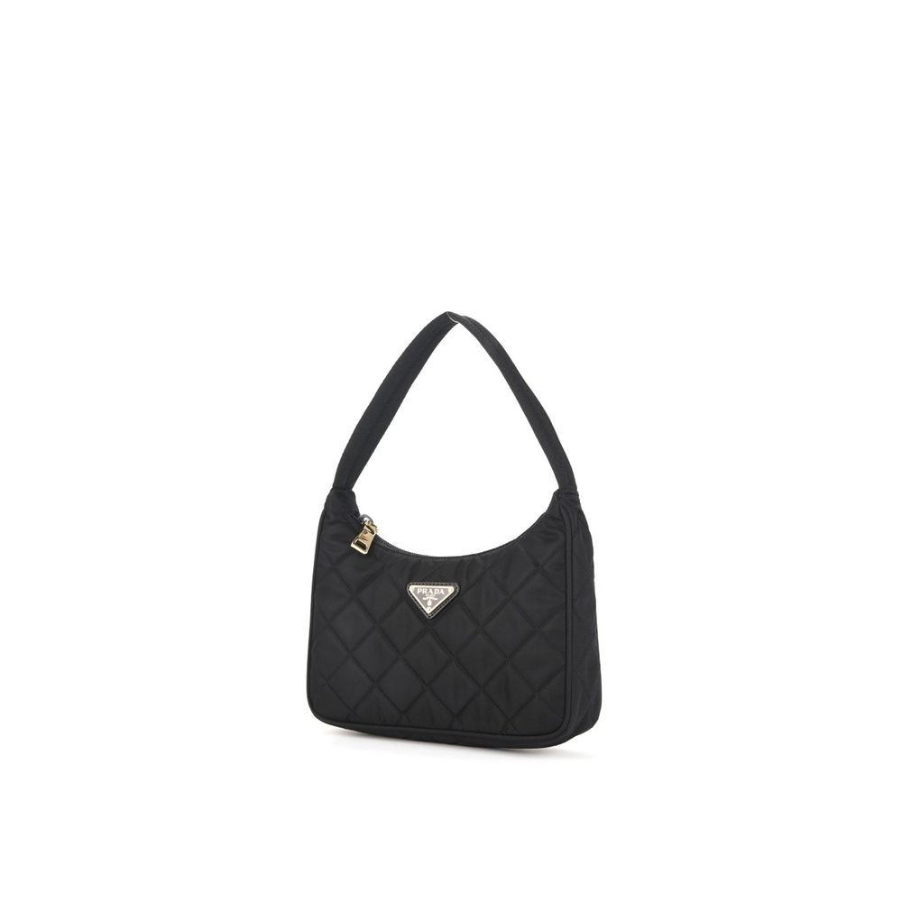 Prada black nylon shoulder bag