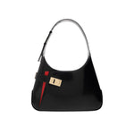 Load image into Gallery viewer, Salvatore Ferragamo Black Calfskin Shoulder Bag
