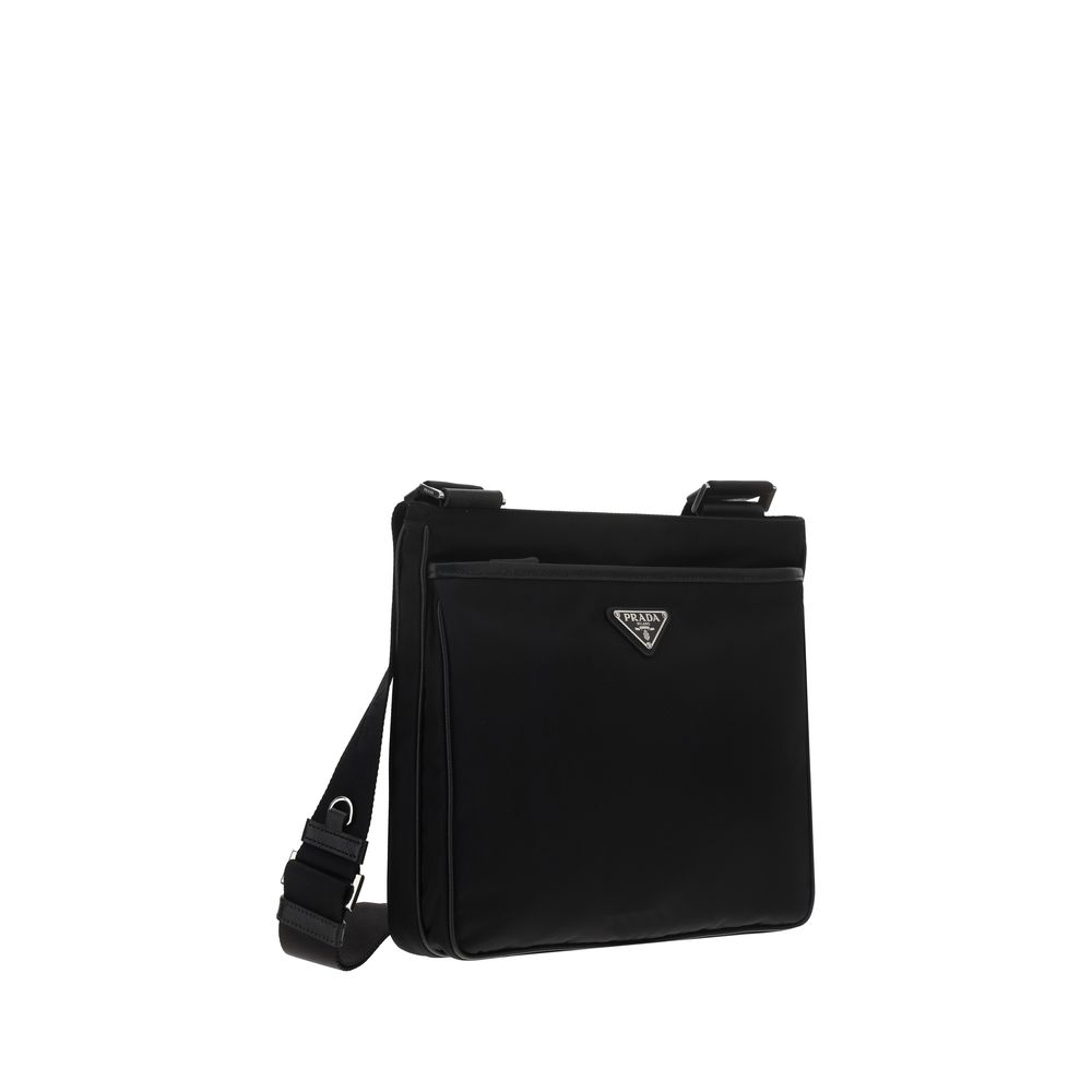 Prada black nylon shoulder bag