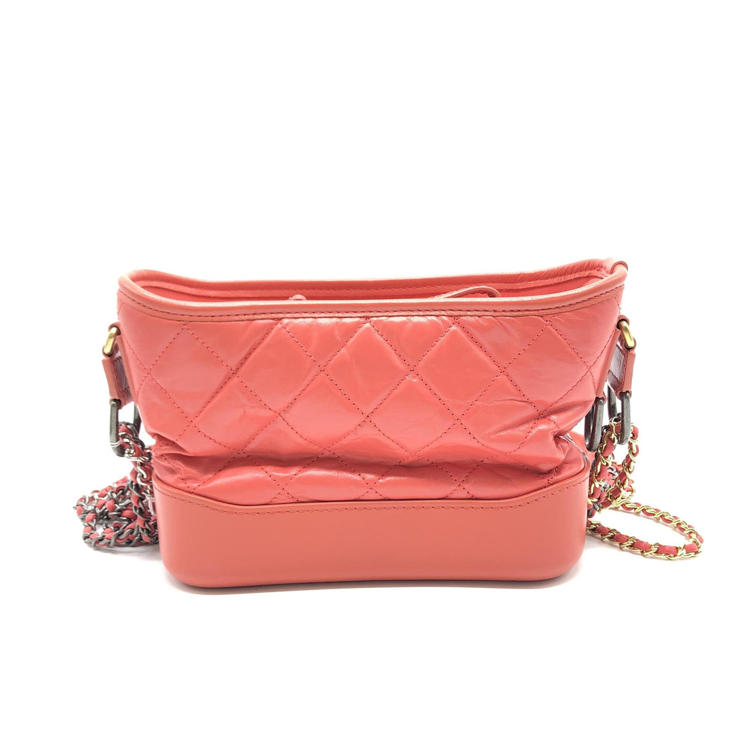 Chanel Rode Gabriel Schoudertas met Ketting