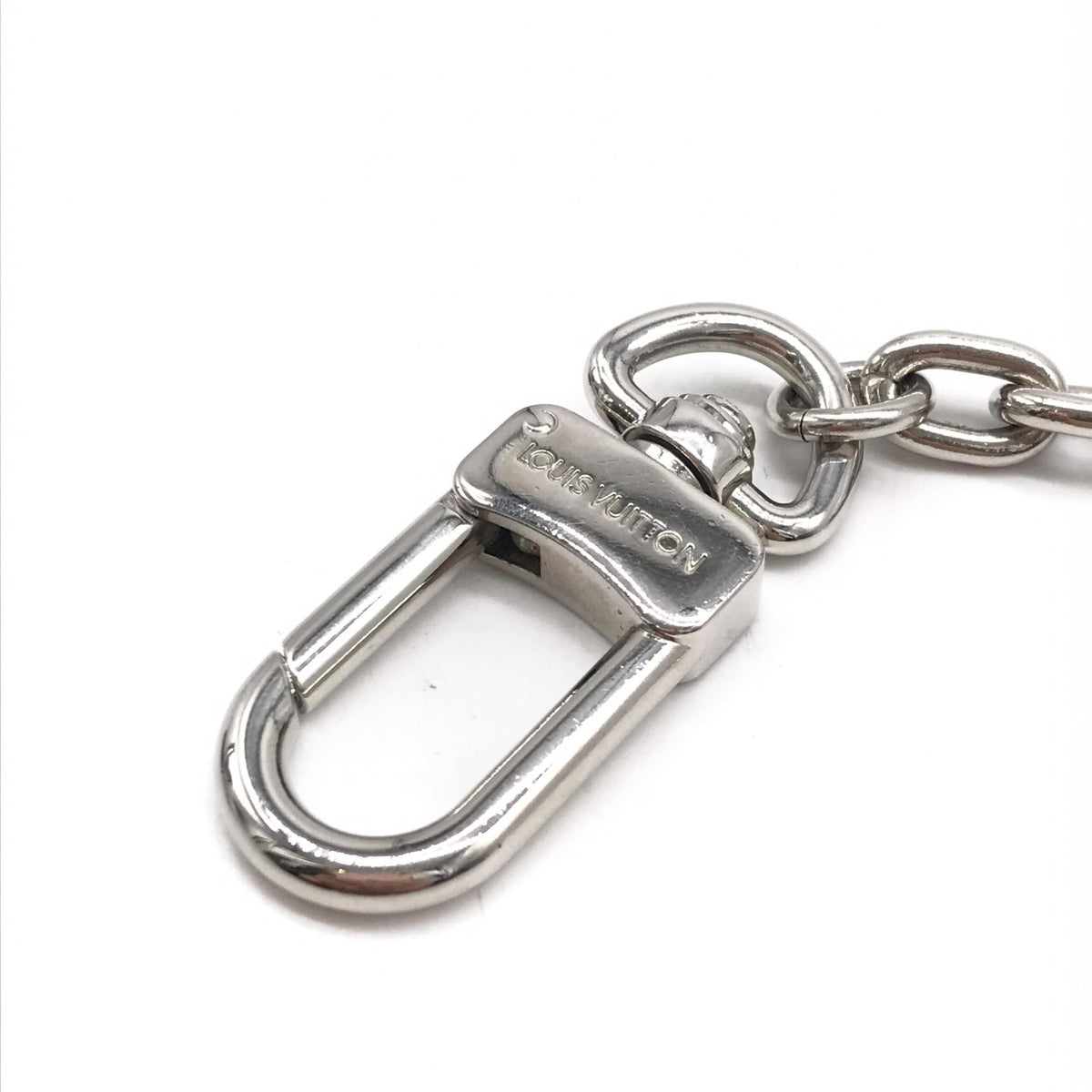 Louis vuitton zilveren geldclip met ketting
