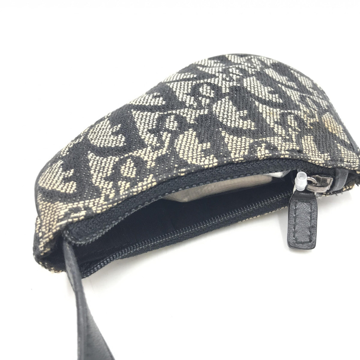 Christian dior trotter canvas saddle coin purse