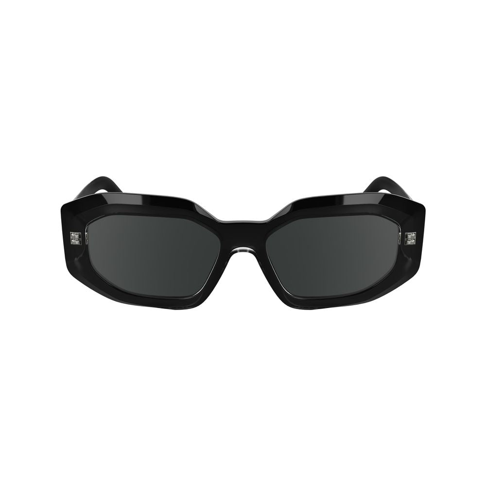 Karl lagerfeld zwarte geïnjecteerde zonnebril