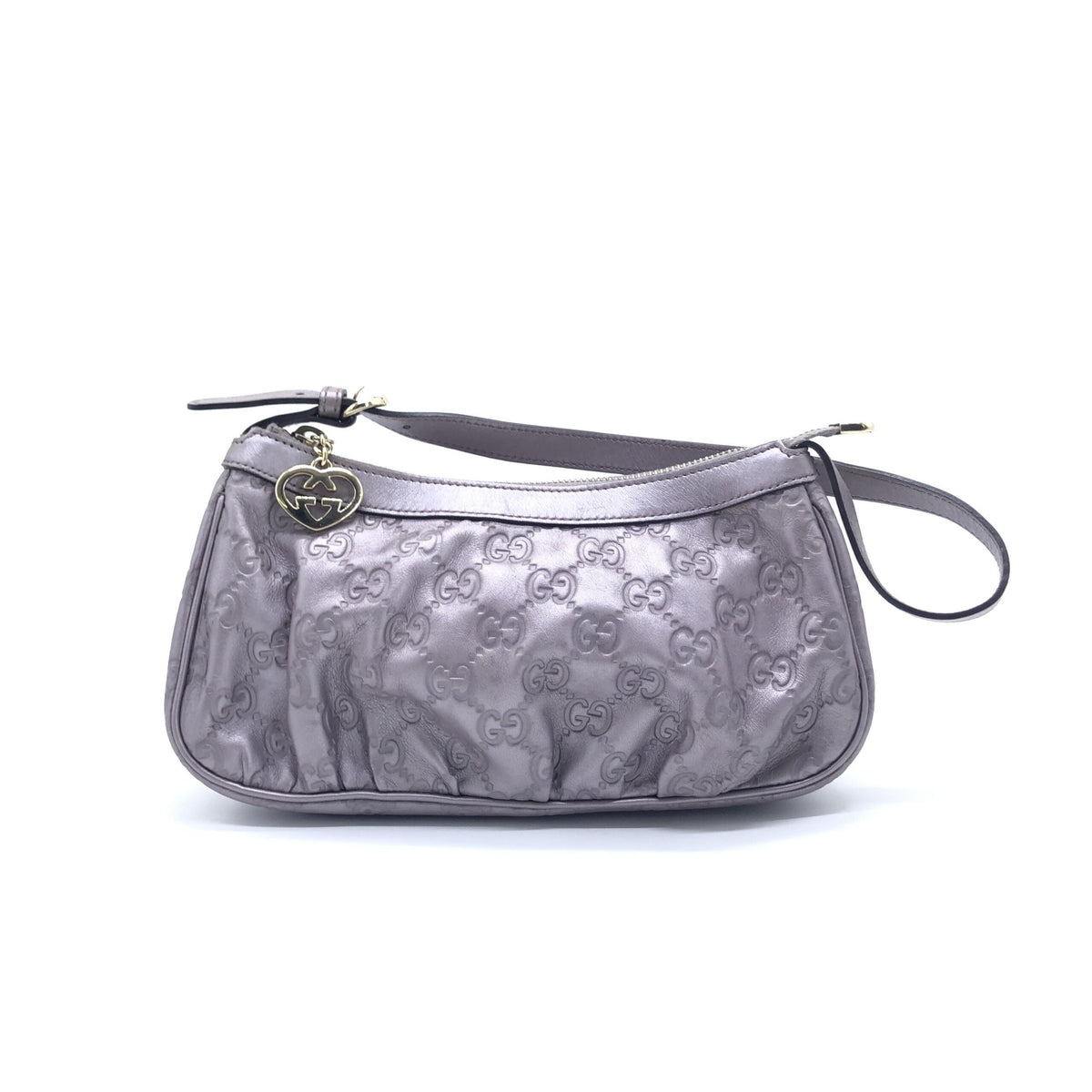 Metallic guccissima lovely shoulder bag