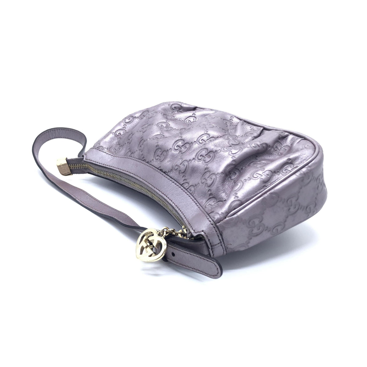 Metallic guccissima lovely shoulder bag