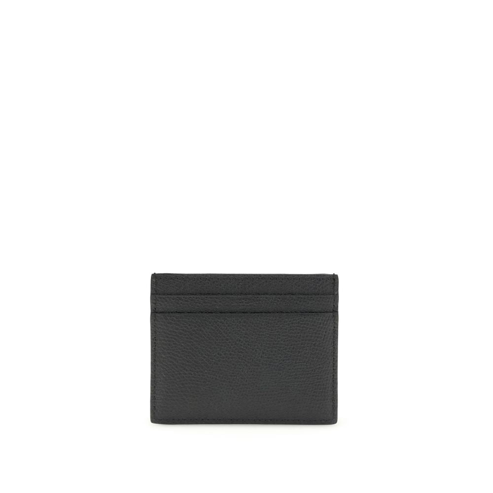 Valentino garavani black calf leather bos taurus wallet