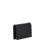 Load image into Gallery viewer, Saint Laurent Black Lamb Ovis Aries Aries Wallet
