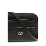 Load image into Gallery viewer, Valentino Garavani Black Calf Leather Bos Taurus Shoulder Bag
