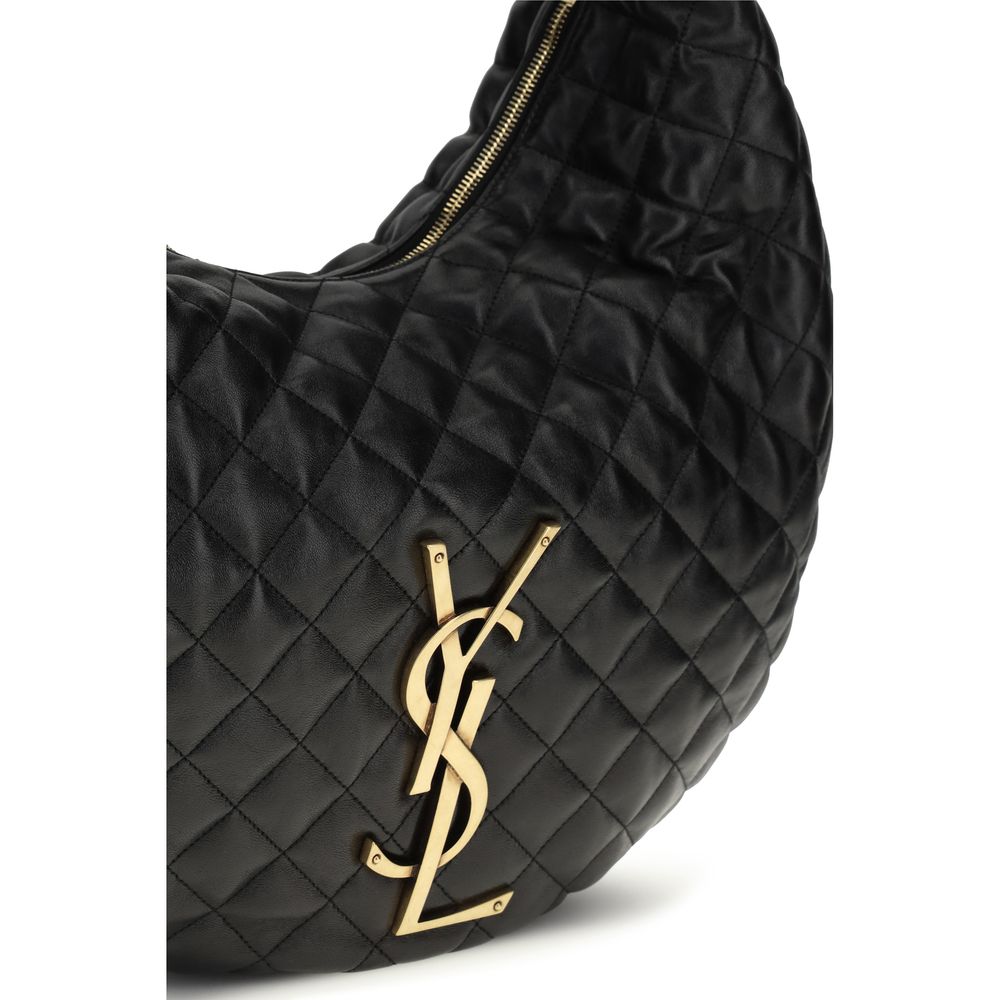 Saint laurent black lamb ovis aries aries shoulder bag