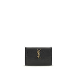 Load image into Gallery viewer, Saint Laurent Black Calf Leather Bos Taurus Wallet
