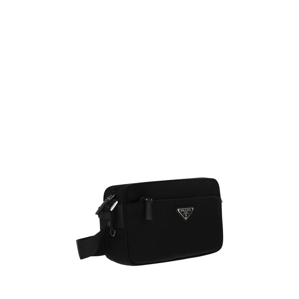 Prada black nylon shoulder bag