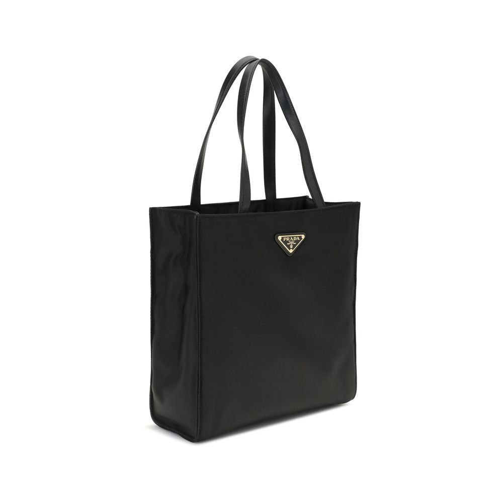 Prada black recycled polyamide shoulder bag
