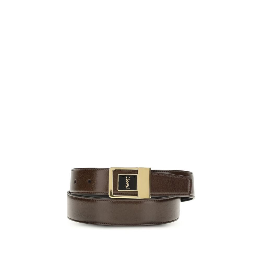 Saint laurent bicolor calf leather bos taurus regular belt