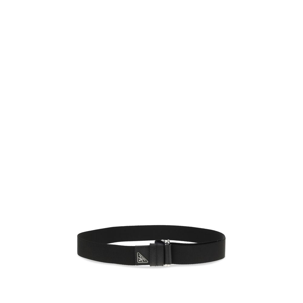 Prada black nylon regular belt