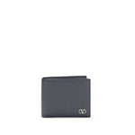 Load image into Gallery viewer, Valentino Garavani Blue Calf Leather Bos Taurus Wallet
