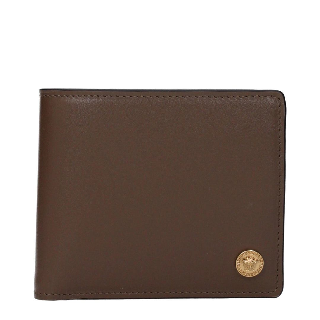 Versace Brown Leather Wallet