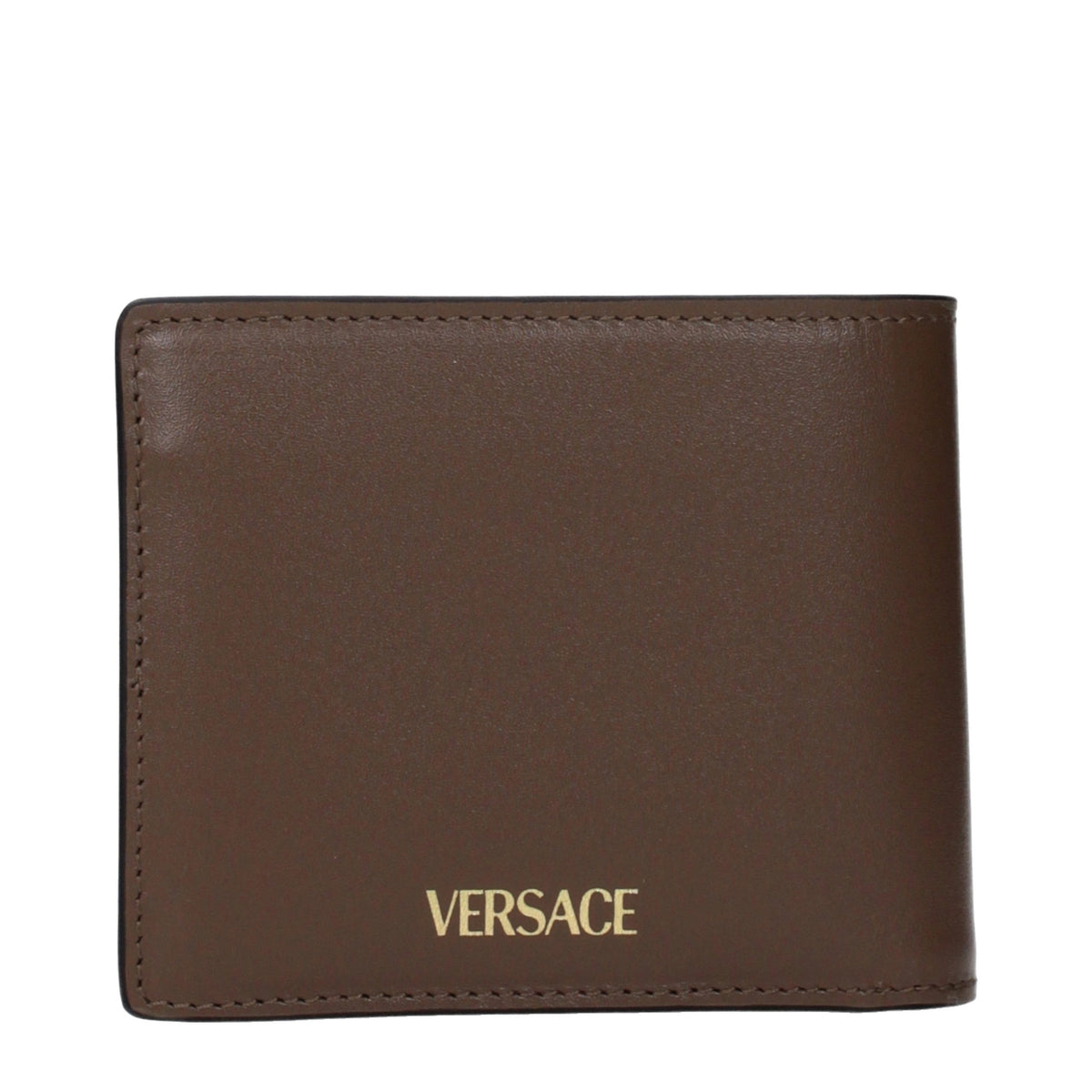 Versace brown leather wallet