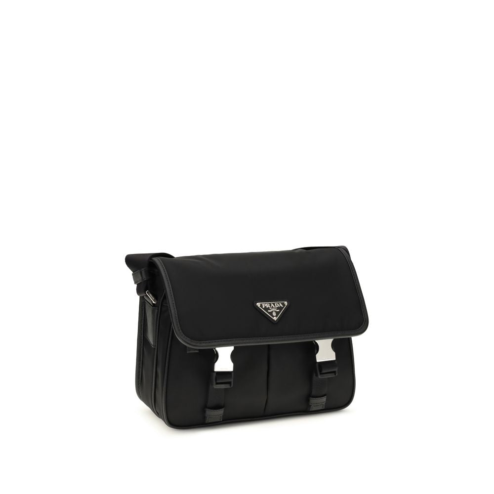 Prada black polyamide shoulder bag