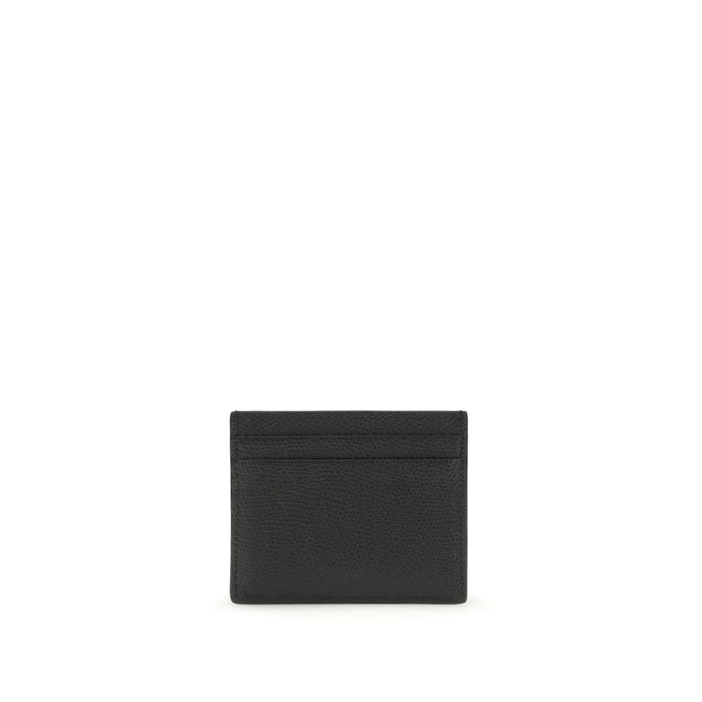 Valentino garavani black calf leather bos taurus wallet
