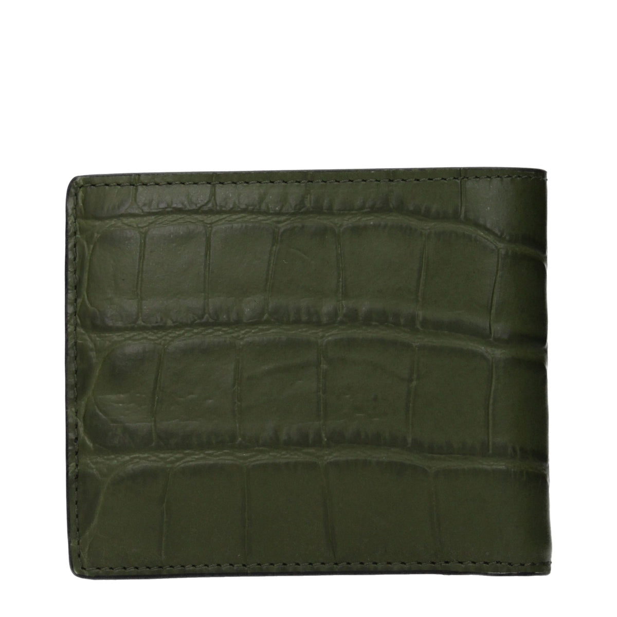 Versace green leather wallet