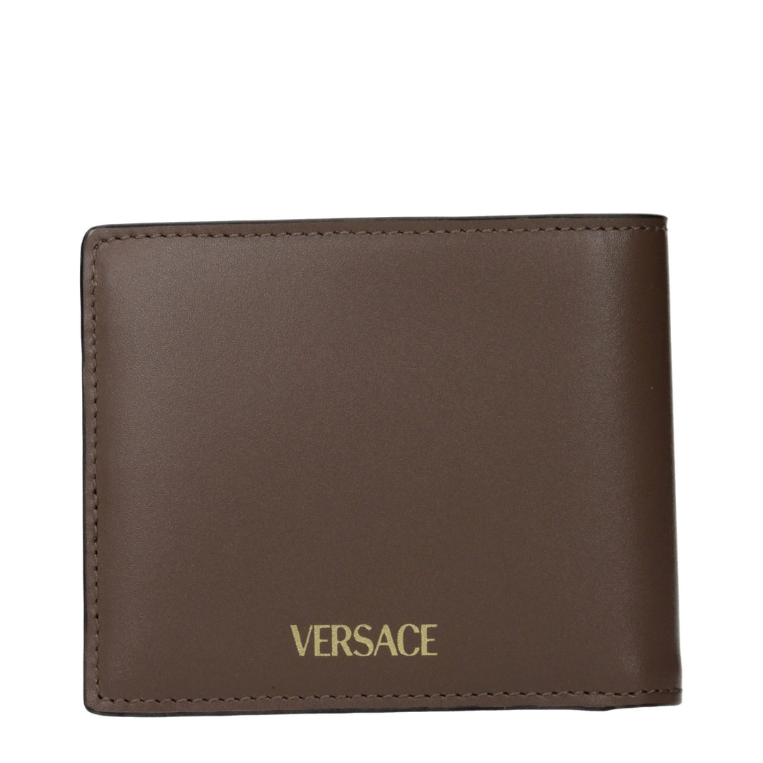 Versace Brown Leather Wallet