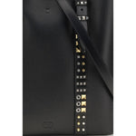 Load image into Gallery viewer, Valentino Garavani Black Calf Leather Bos Taurus Shoulder Bag
