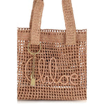 Load image into Gallery viewer, Chloé Beige Raffia Shoulder Bag
