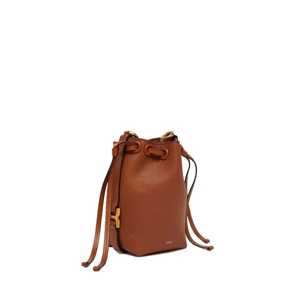Chloé brown calfskin backet bag
