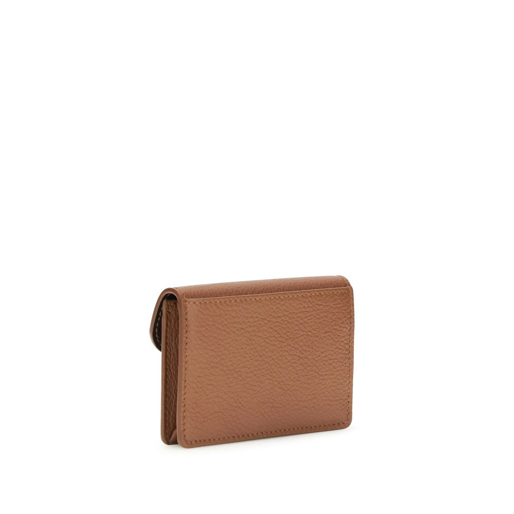 Ferragamo brown calf leather bos taurus wallet