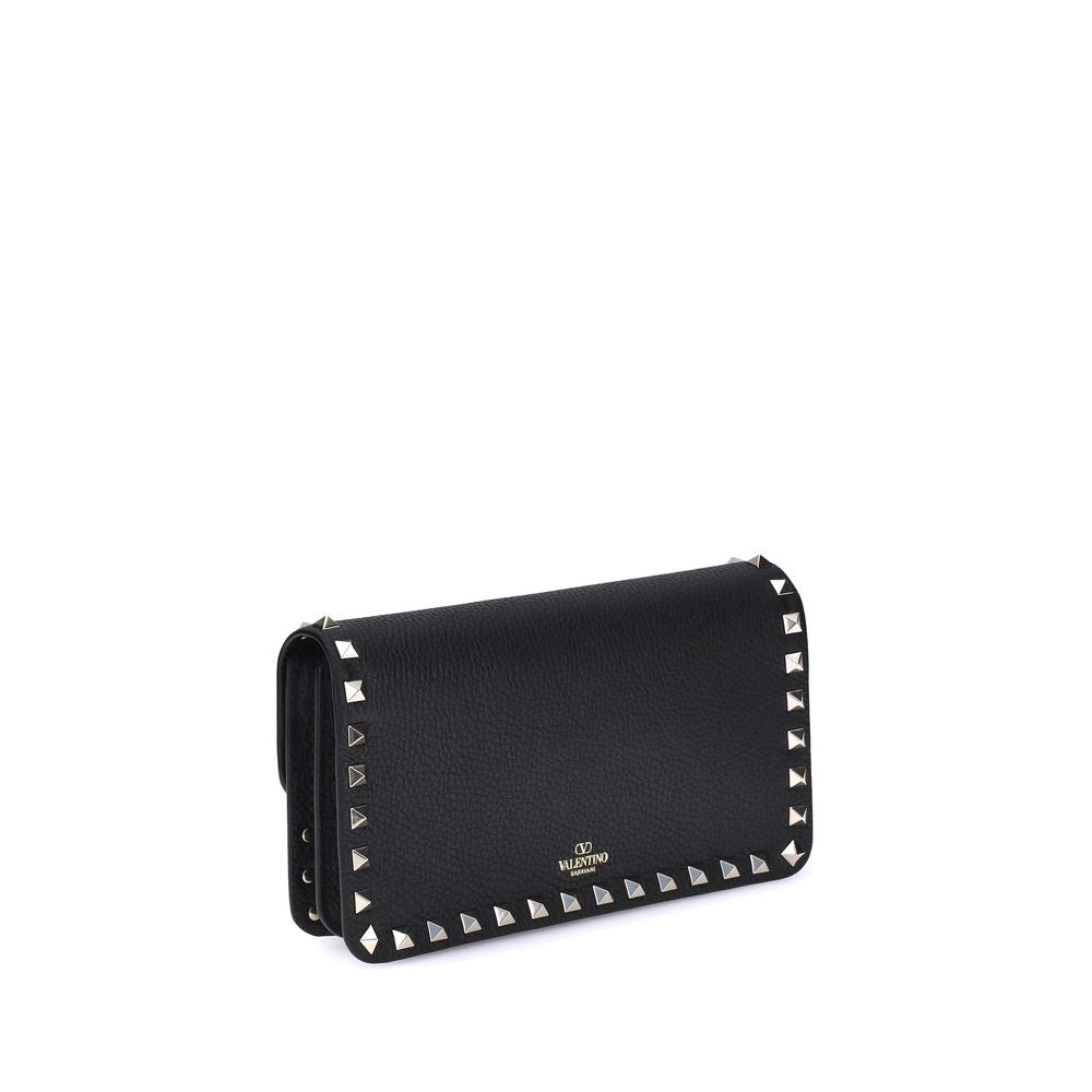 Valentino Garavani Black Calf Leather Bos Taurus Wallet