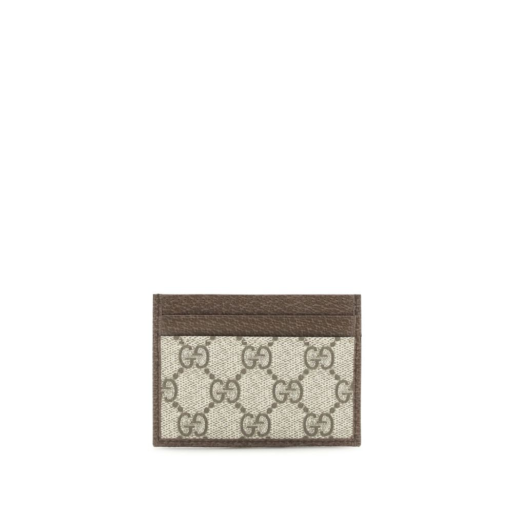 Gucci brown fabric cardholder