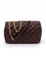 Load image into Gallery viewer, Versace Brown Quilted Leather Shoulder Strap Bag
