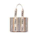 Load image into Gallery viewer, Chloé Beige Linen Tote Bag
