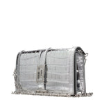 Load image into Gallery viewer, Versace Gray Leather Crossbody Bag
