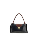 Load image into Gallery viewer, Versace Black Calf Leather Bos Taurus Shoulder Bag
