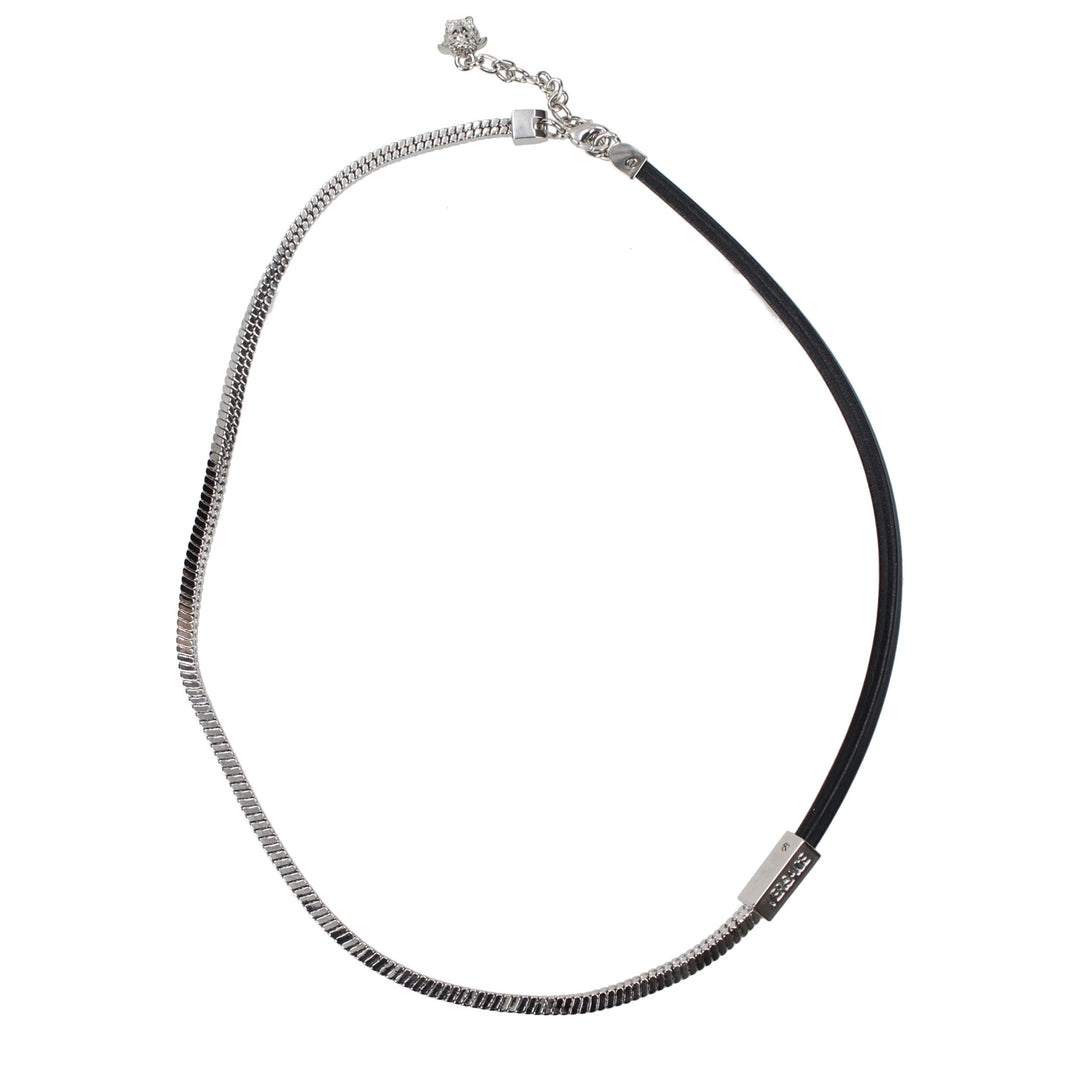 Versace Gray Metal Necklace