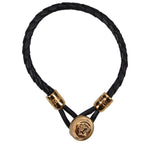 Load image into Gallery viewer, Versace Black Leather Bracelet
