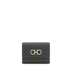 Load image into Gallery viewer, Ferragamo Black Calf Leather Bos Taurus Wallet
