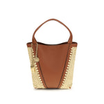 Load image into Gallery viewer, Chloé Beige Raffia Shoulder Bag
