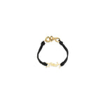 Load image into Gallery viewer, Saint Laurent Black Calf Leather Bos Taurus Bracelet
