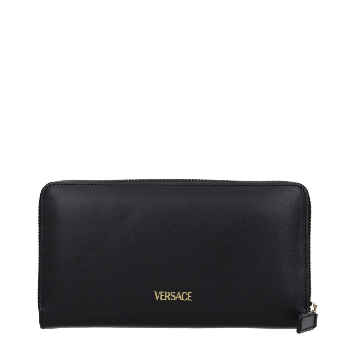 Versace black leather wallet