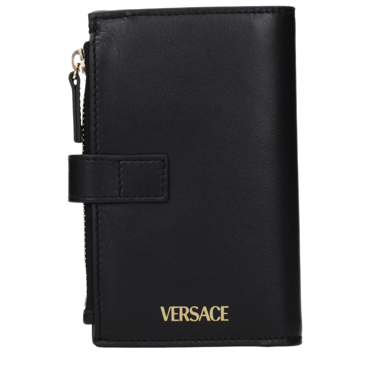 Versace black leather wallet