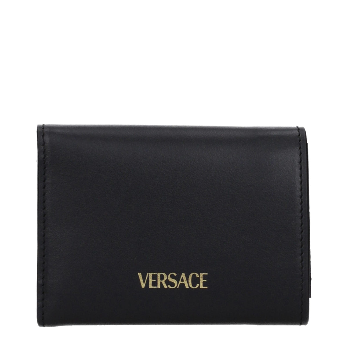 Versace black leather wallet