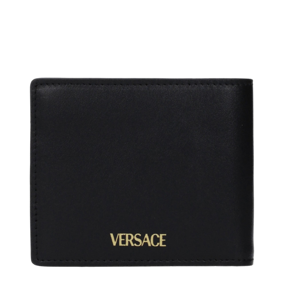 Versace black leather wallet