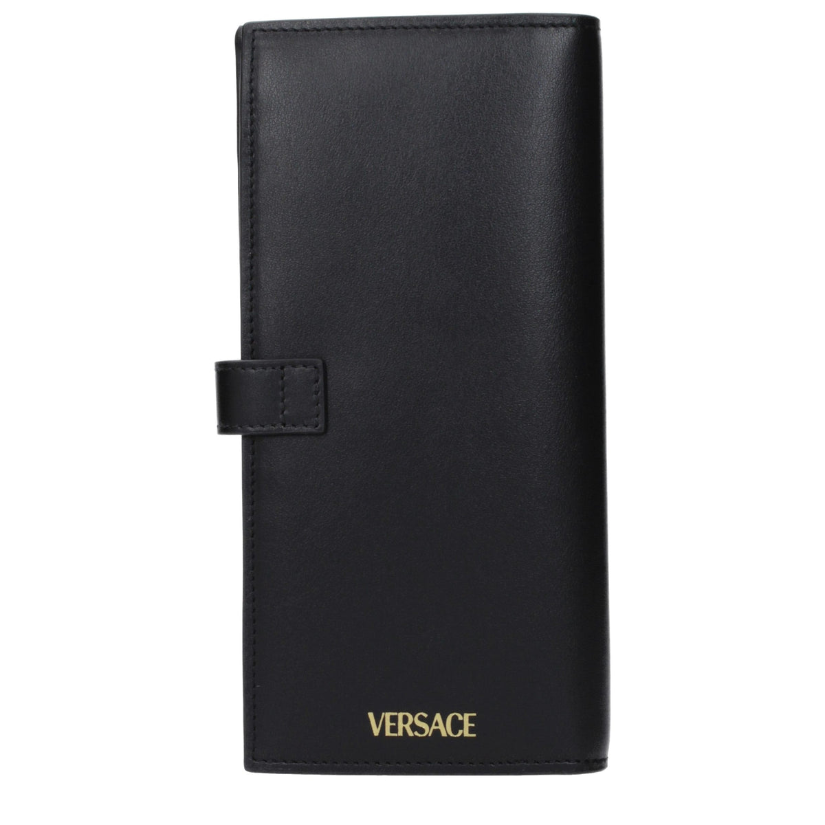 Versace black leather wallet