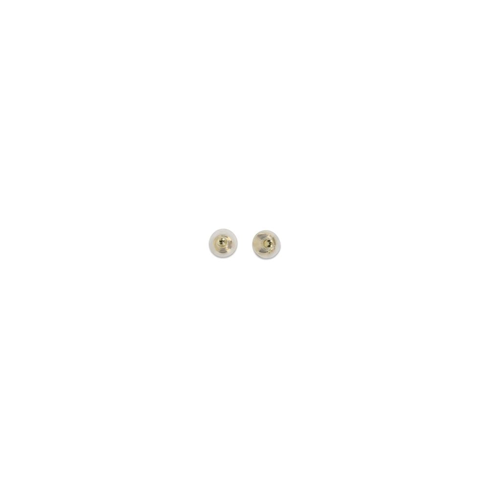 Saint laurent white brass earrings