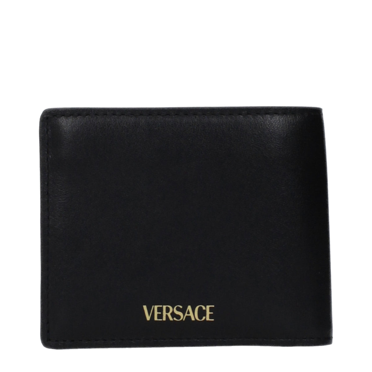 Versace black leather wallet